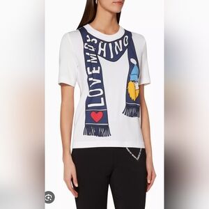 Love Moschino Scarf Print T-Shirt